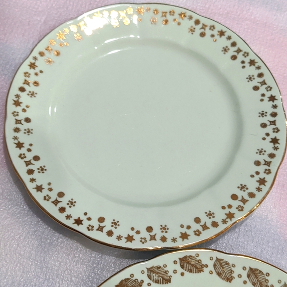 Glade green bone china small plates - Picture 3 of 7